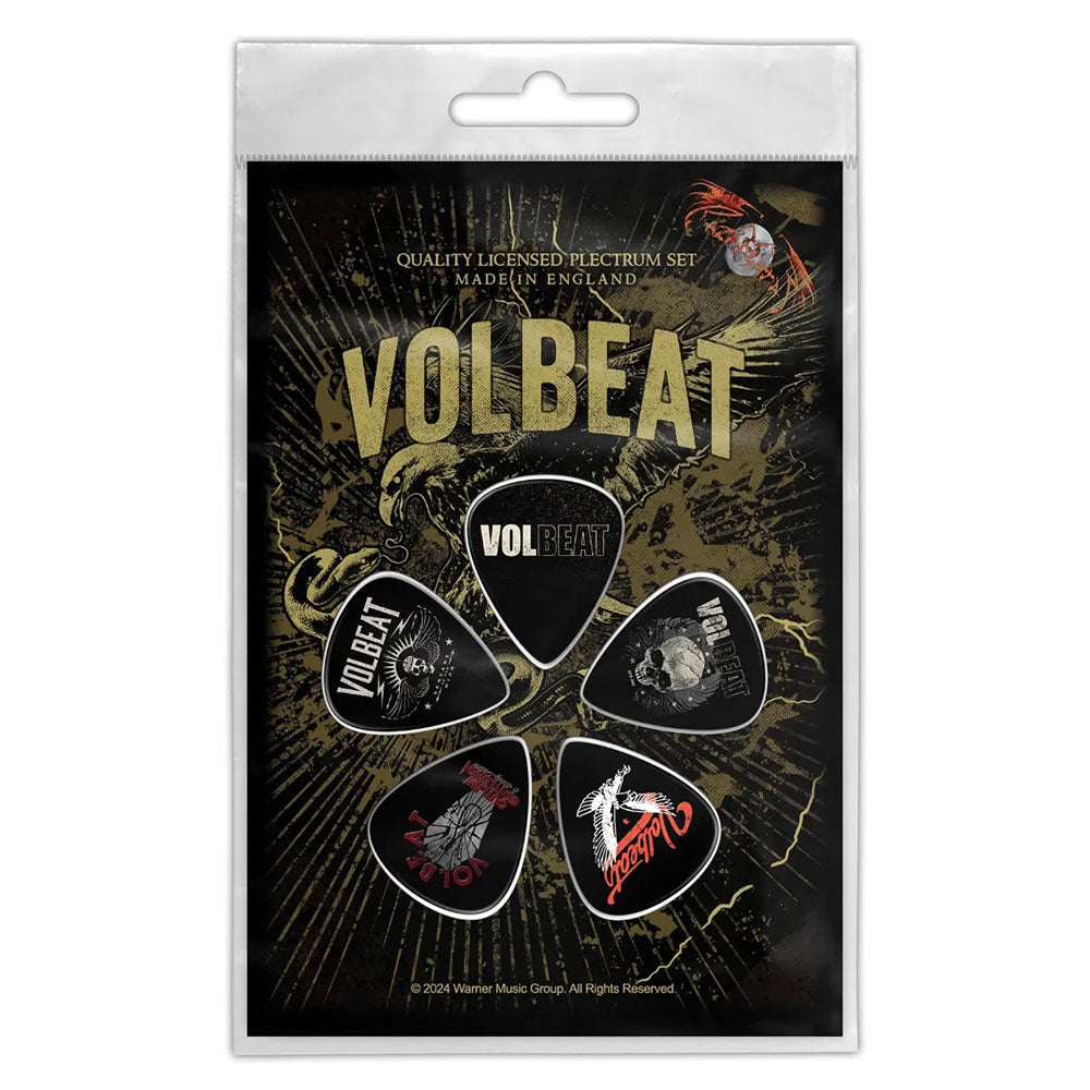 Een foto van een Volbeat Plectrum