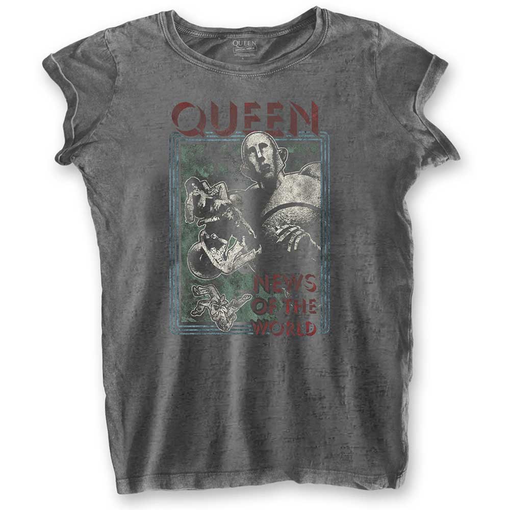Queen Ladies T-Shirt: News of the World (Burnout) T-Shirt