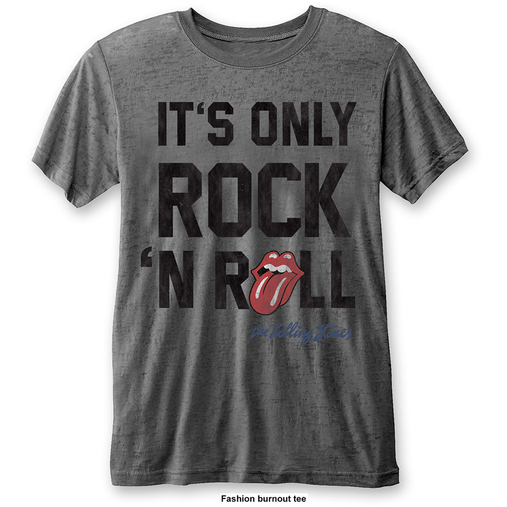 The Rolling Stones Unisex T-Shirt: It's Only Rock n' Roll (Burnout) T-Shirt