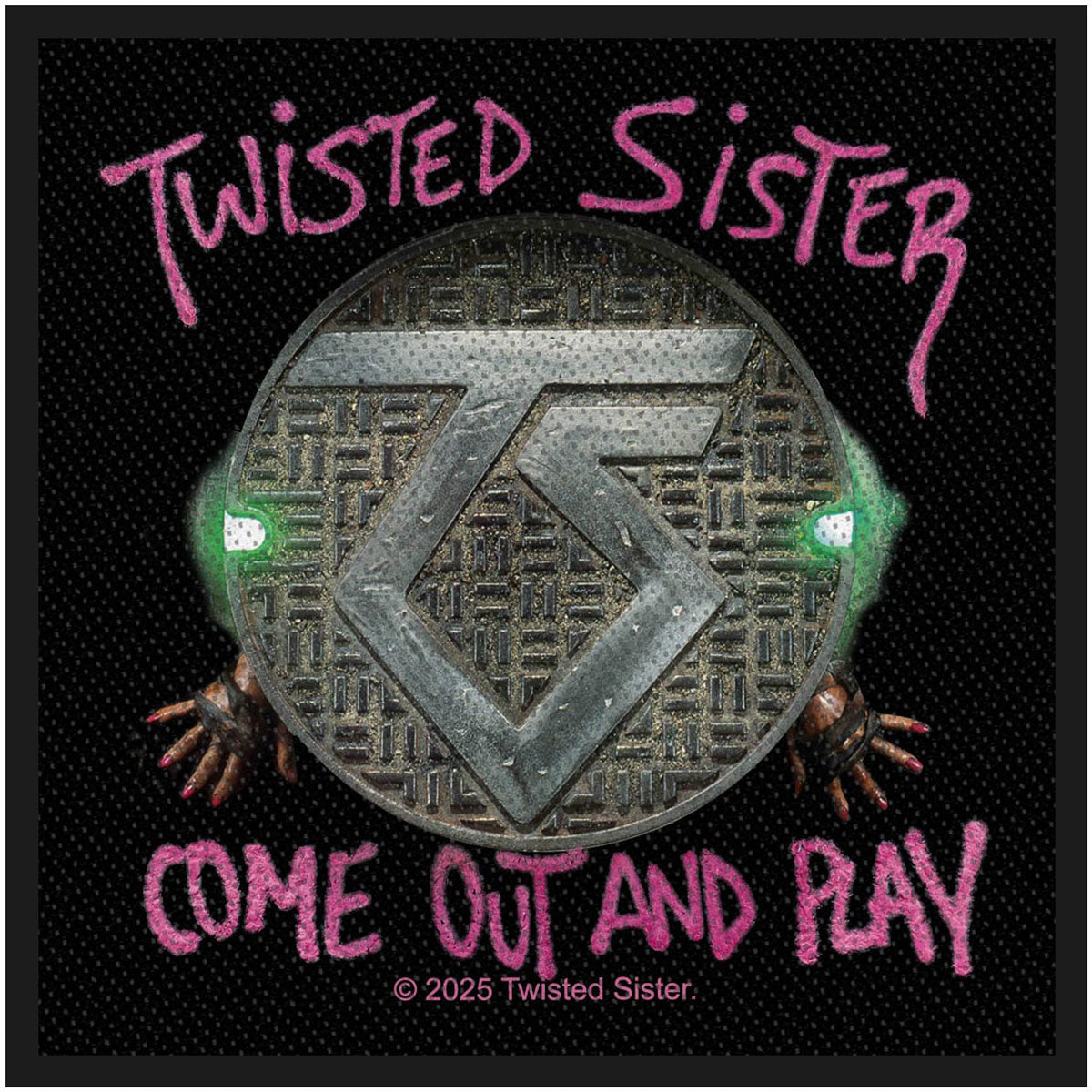 Een foto van een Twisted Sister Patch
