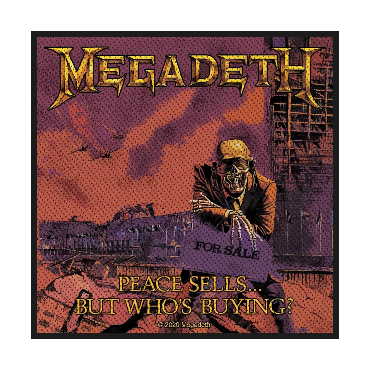 Een foto van een Megadeth Standaard patch