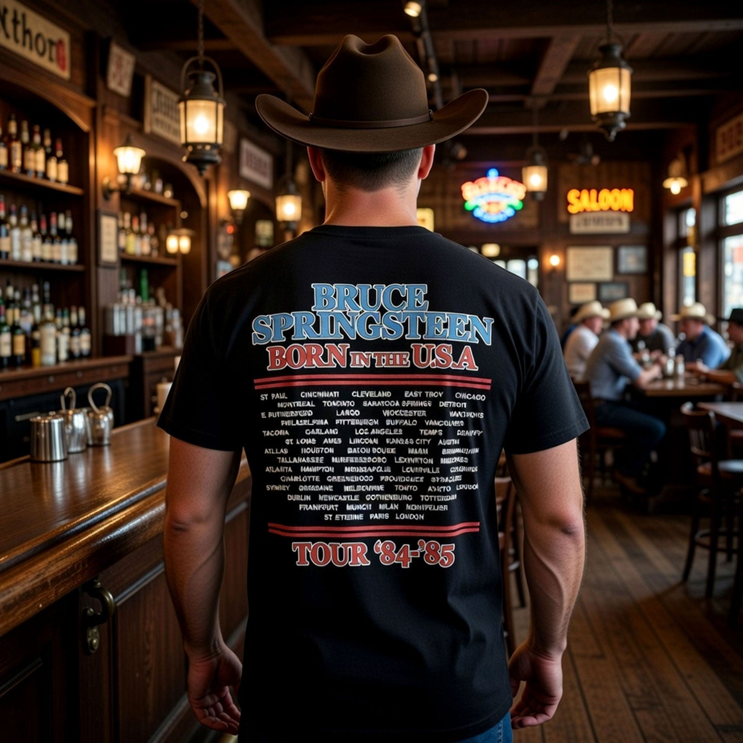 Een foto van een Bruce Springsteen T-Shirt