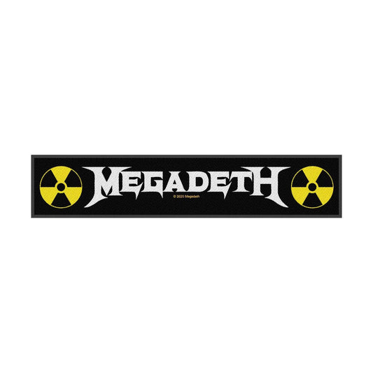 Een foto van een Megadeth Super Strip-patch
