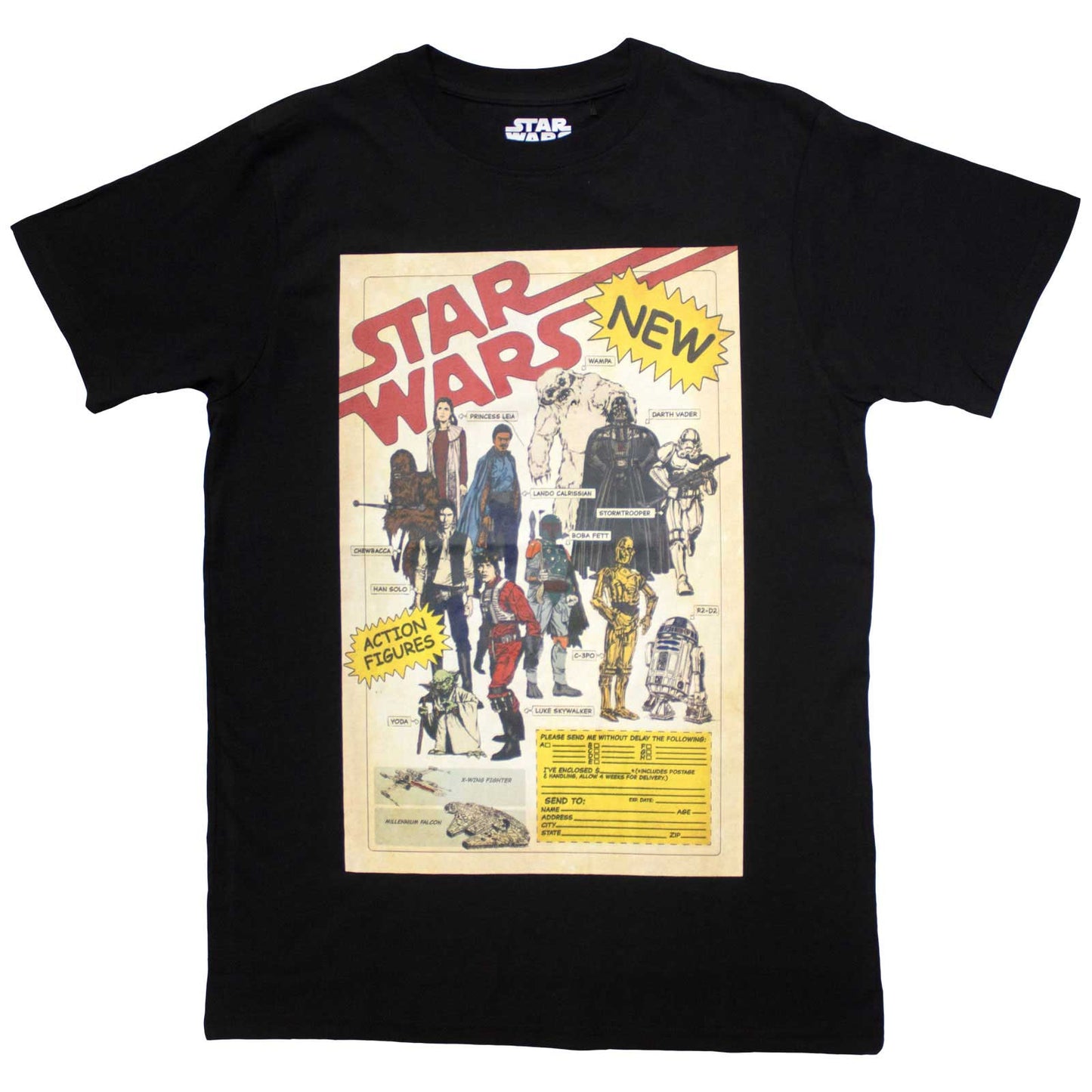 Een foto van een Star Wars T-Shirt