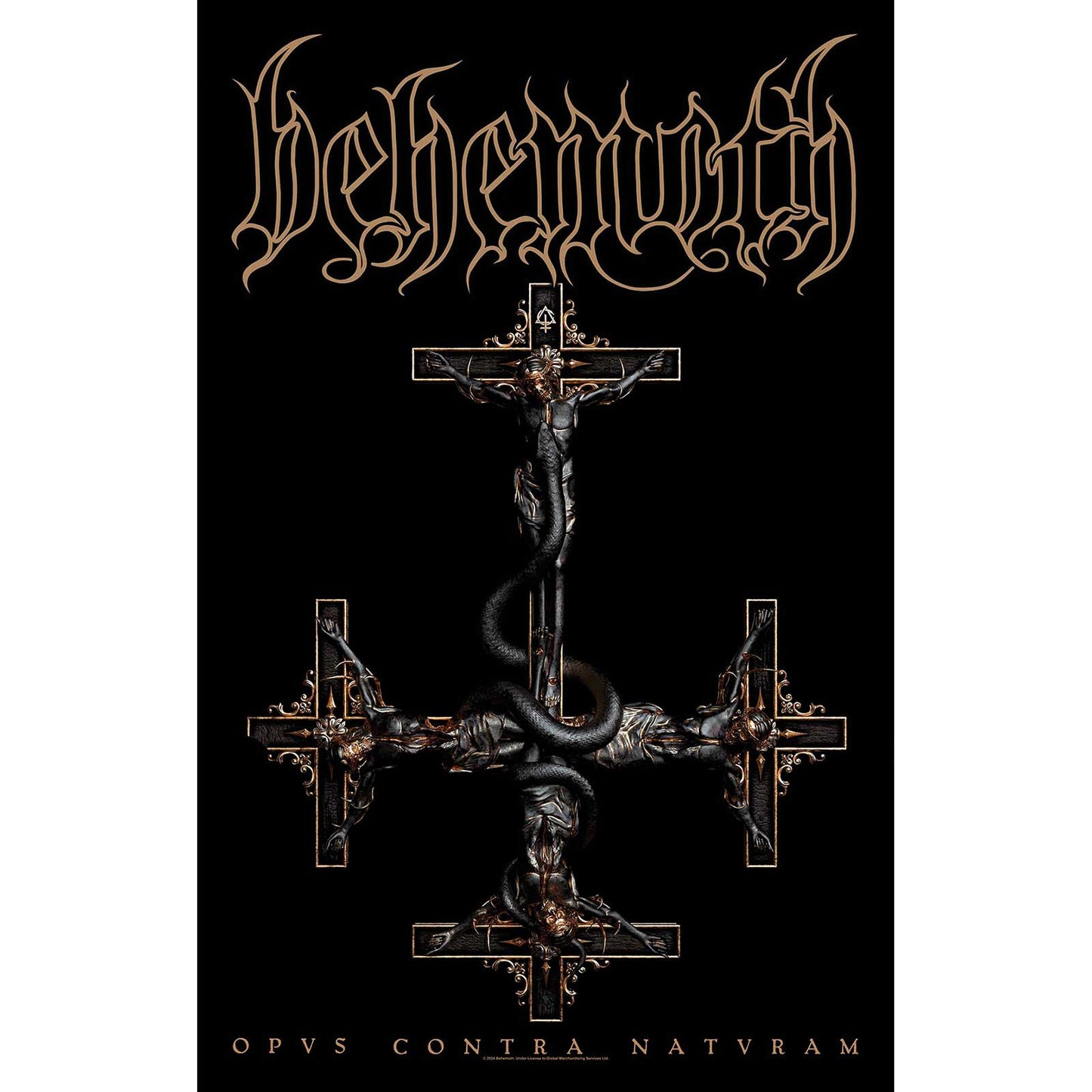 Een foto van een Behemoth Textiel Poster