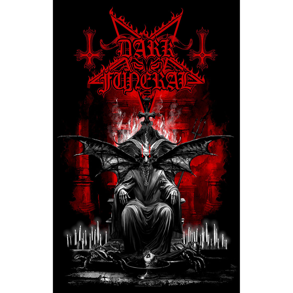 Een foto van een Dark Funeral Textiel Poster