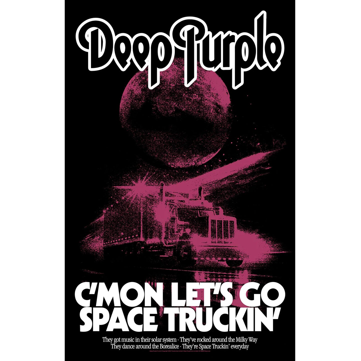 Een foto van een Deep Purple Poster