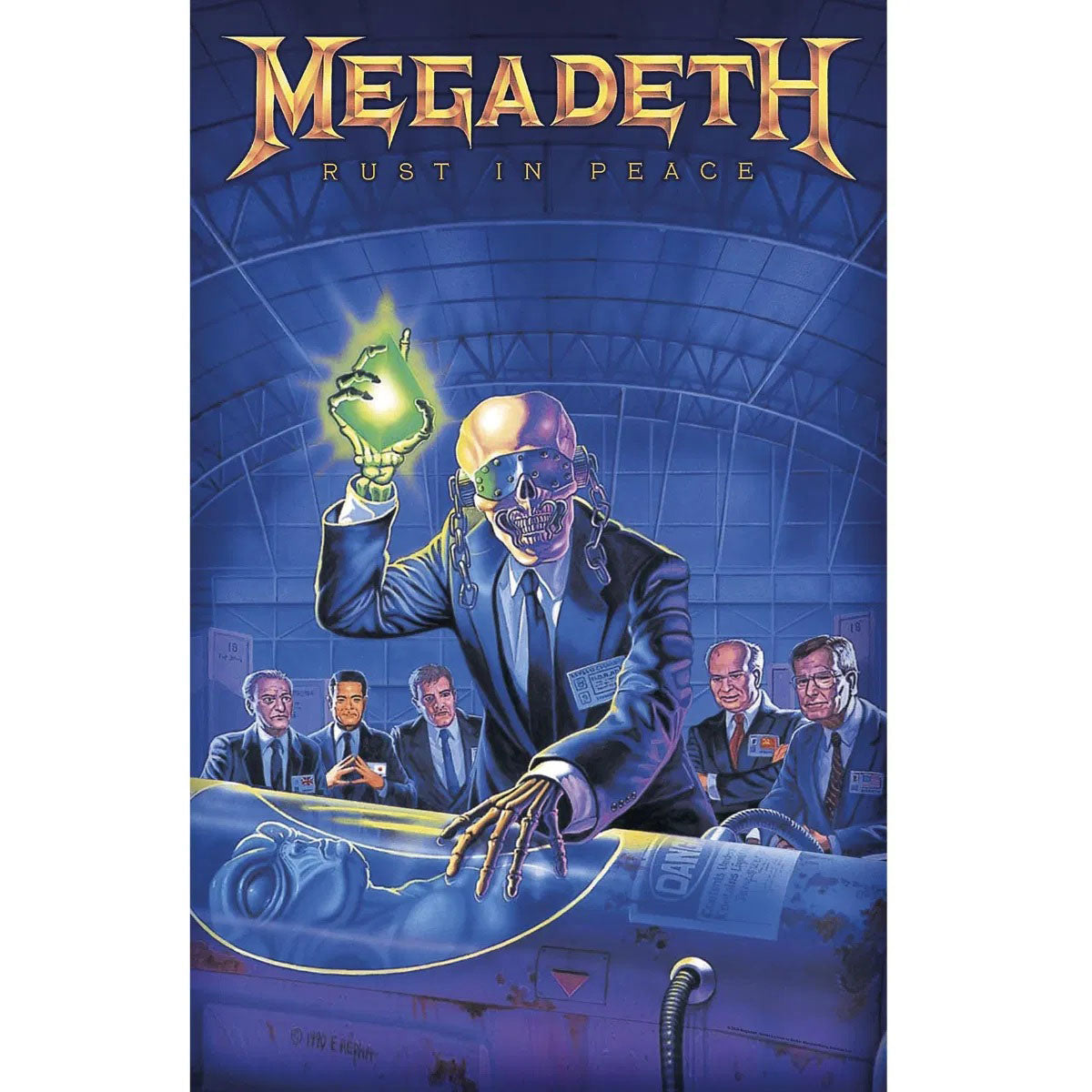 Een foto van een Megadeth Textielposter