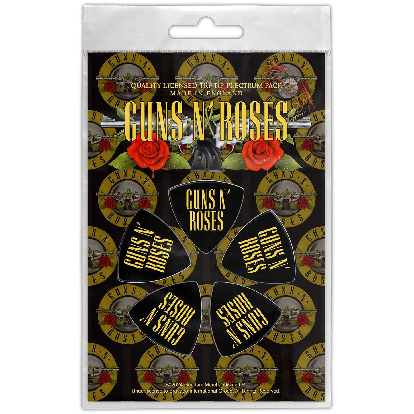 Een foto van een Guns N' Roses Plectrum