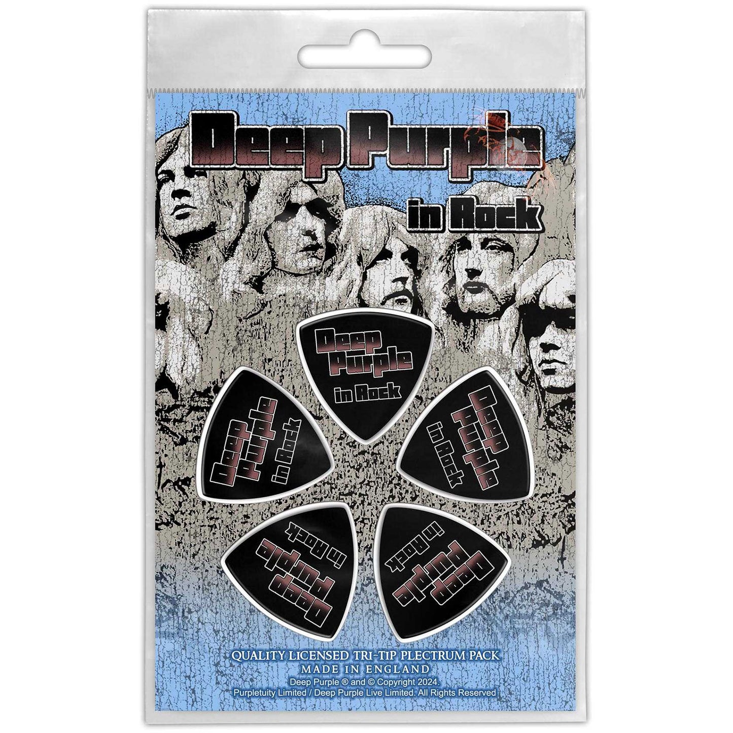 Een foto van een Deep Purple Plectrum