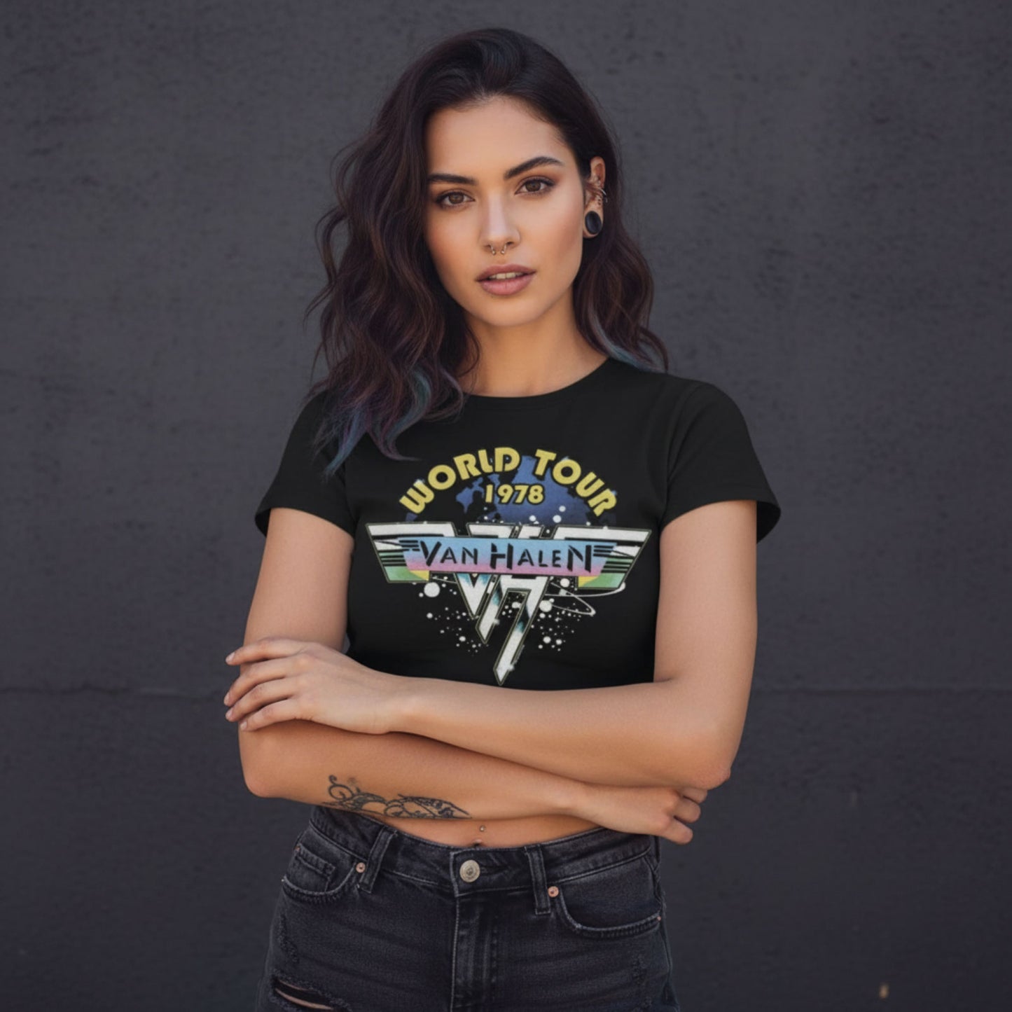 Een foto van een Van Halen T-Shirt