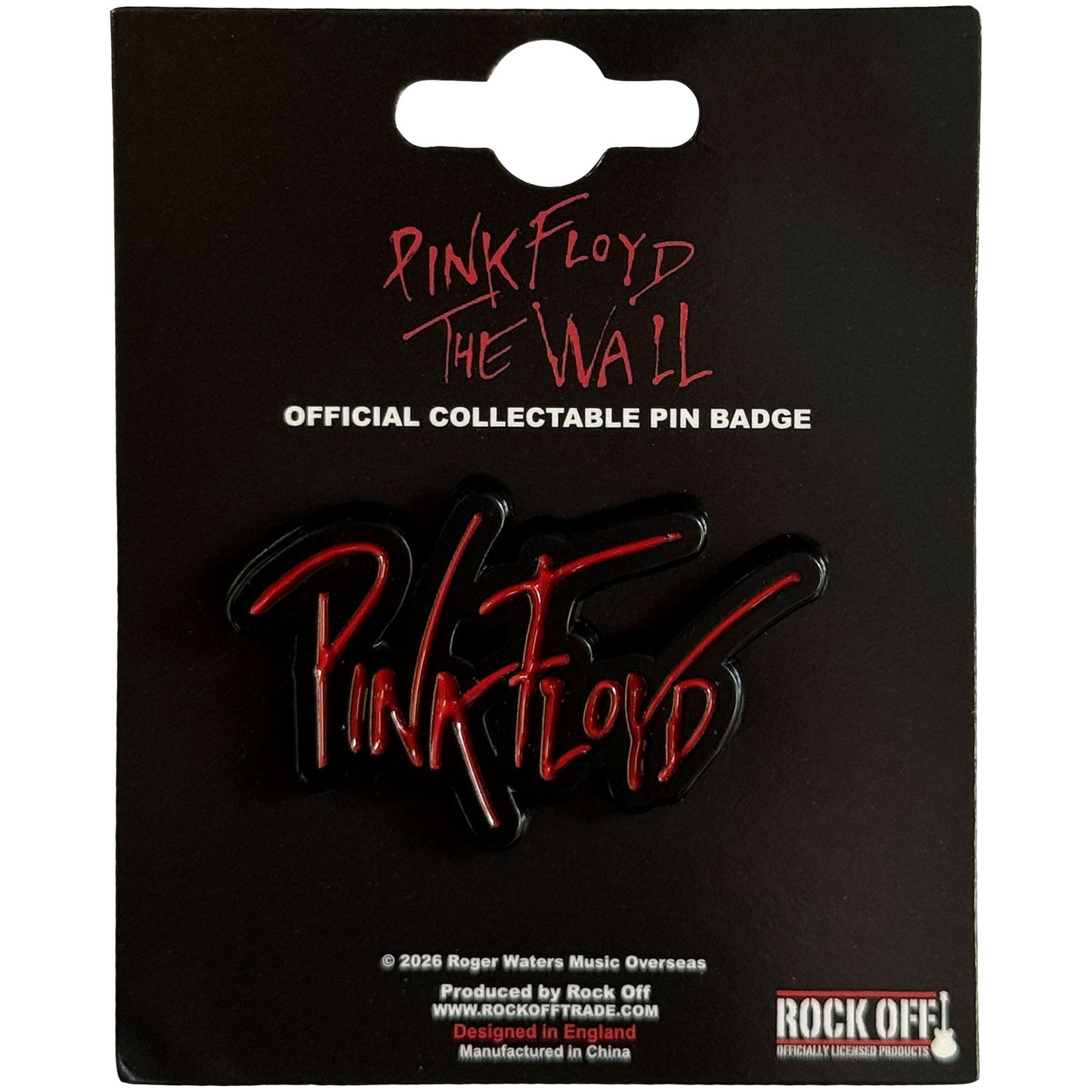 Een foto van een Pink Floyd Speld Badge
