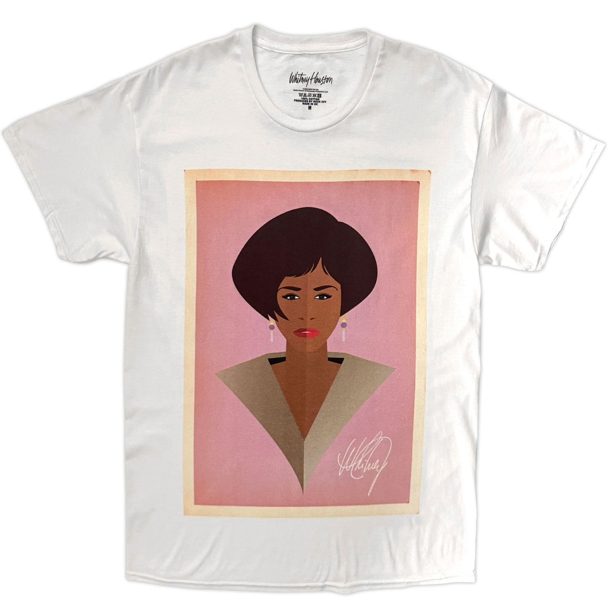 Een foto van een Whitney Houston T-Shirt