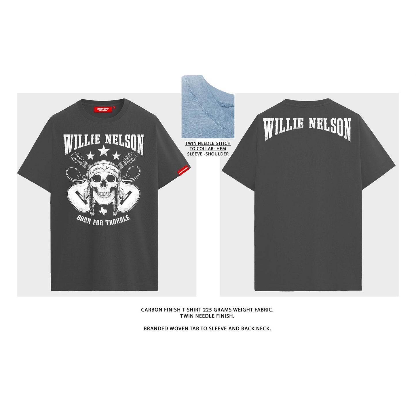 Een foto van een Willie Nelson T-Shirt