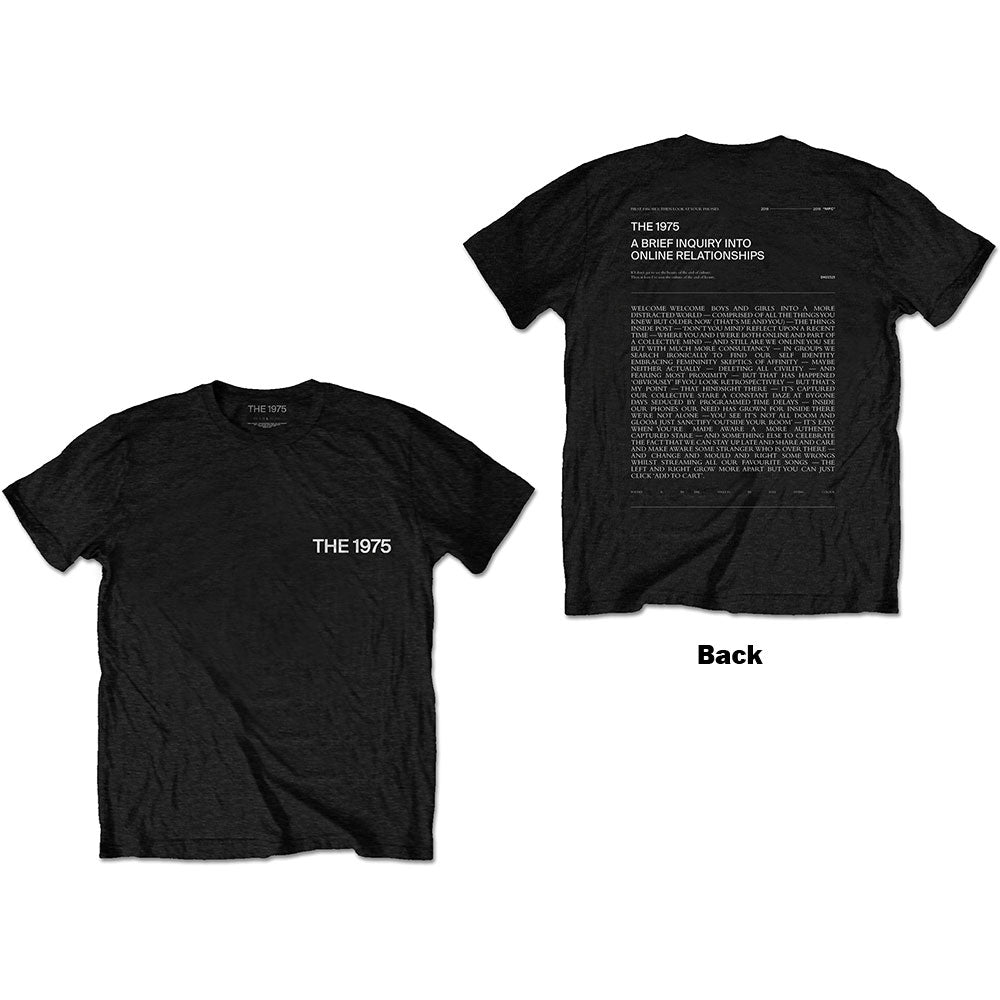 The 1975 Unisex T-Shirt: A Brief Inquiry (Back Print) T-Shirt