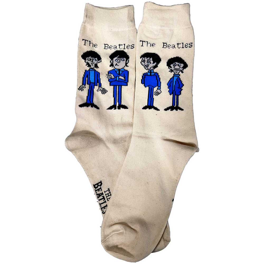 The Beatles Ladies Ankle Socks: Cartoon Standing (UK Size 4 - 7) Enkelsokken