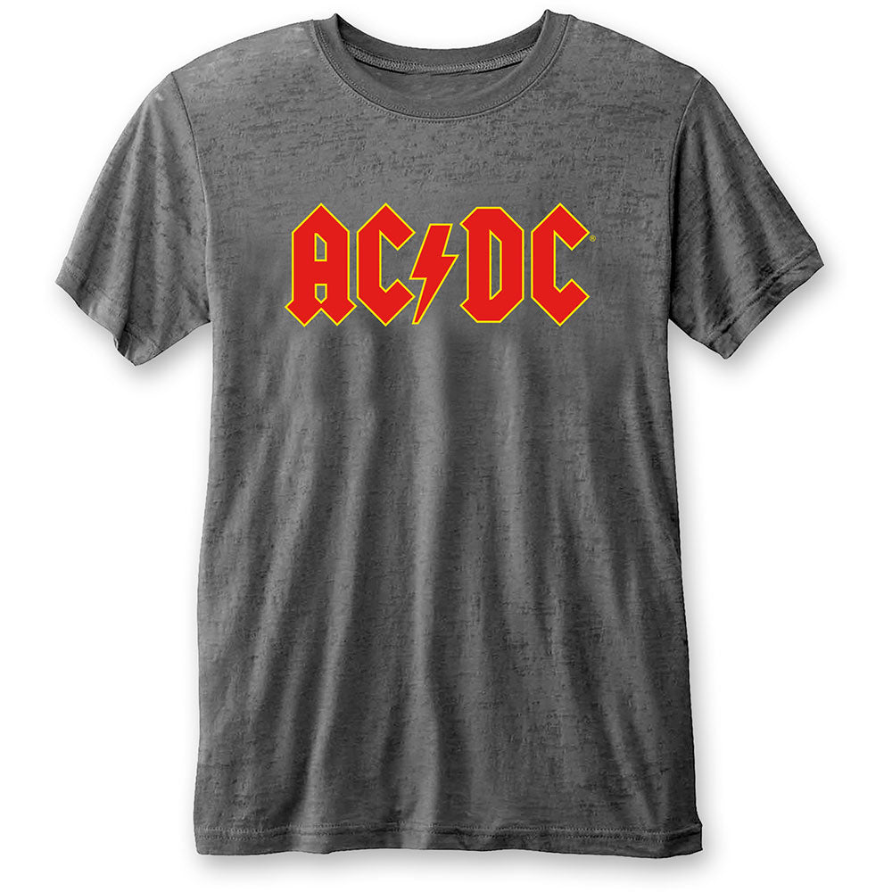 AC/DC Unisex T-Shirt: Logo (Burnout) T-Shirt