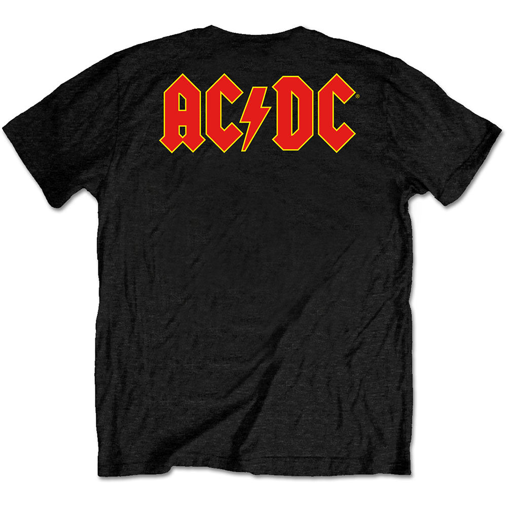 AC/DC Unisex T-Shirt: Logo (Back Print/Retail Pack) T-Shirt