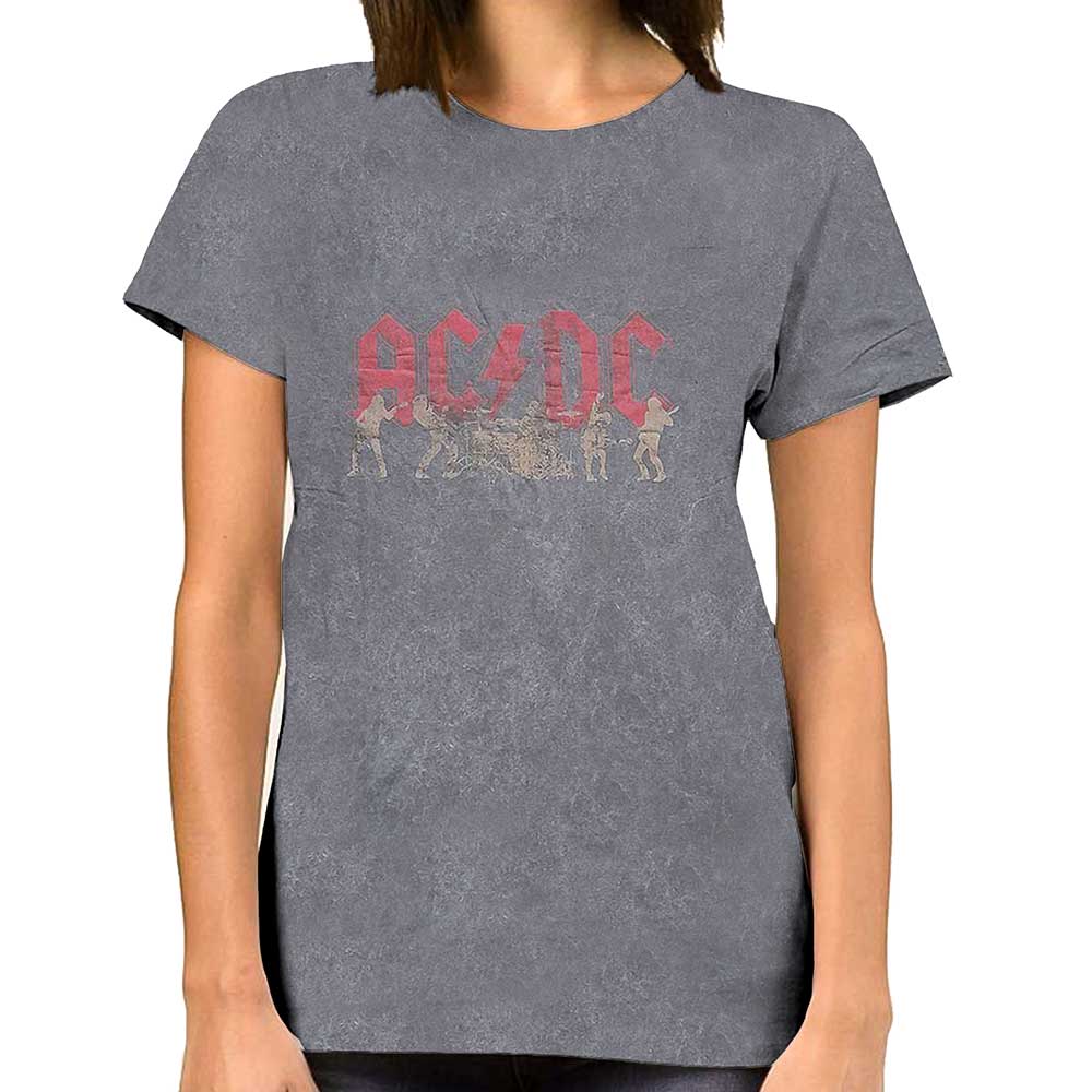 AC/DC Unisex T-Shirt: Vintage Silhouettes (Wash Collection) T-Shirt