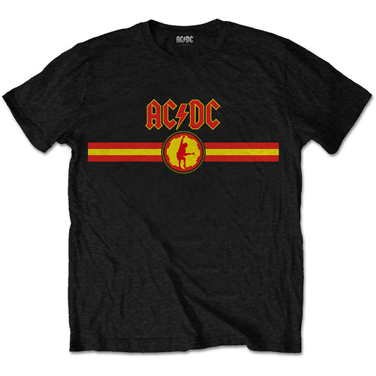 AC/DC Unisex T-Shirt: Logo & Stripe T-Shirt
