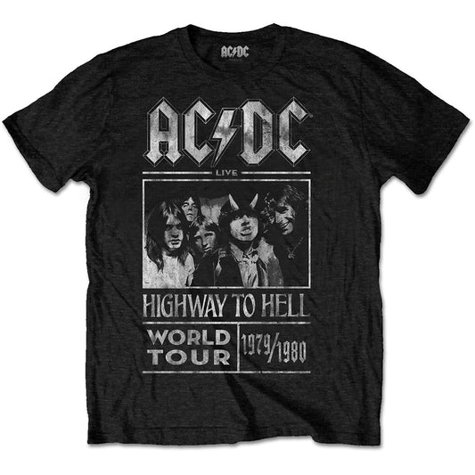 AC/DC Unisex T-Shirt: Highway to Hell World Tour 1979/1980 T-Shirt