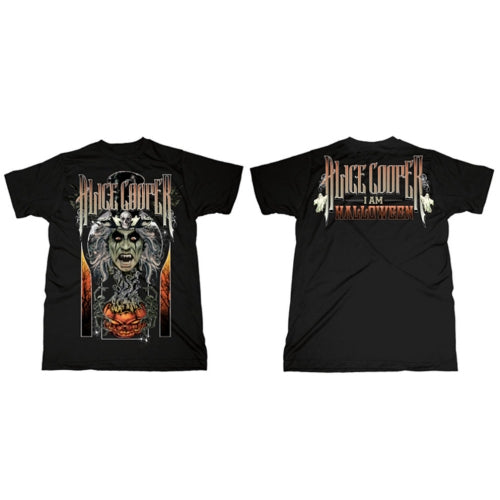 Alice Cooper Unisex T-Shirt: I am Halloween (Back Print) T-Shirt