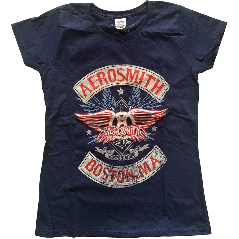 Aerosmith Ladies T-Shirt: Boston Pride T-Shirt