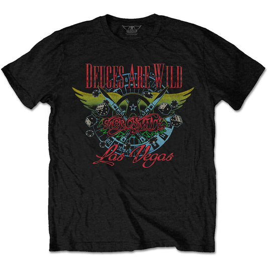Aerosmith Unisex T-Shirt: Deuces Are Wild, Vegas T-Shirt