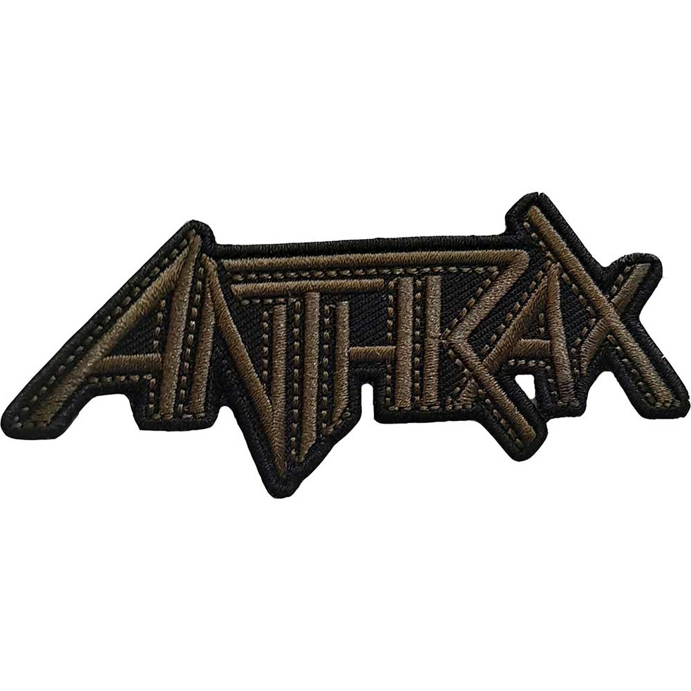 Anthrax Standard Patch: Brown Logo Standaard patch