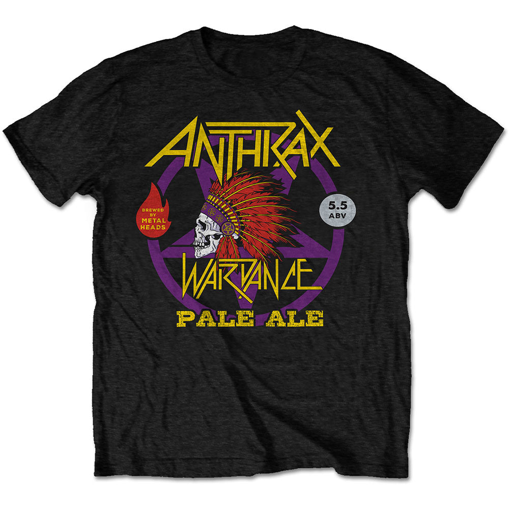 Anthrax Unisex T-Shirt: War Dance Paul Ale World Tour 2018 (Back Print) (Ex-Tour) T-Shirt