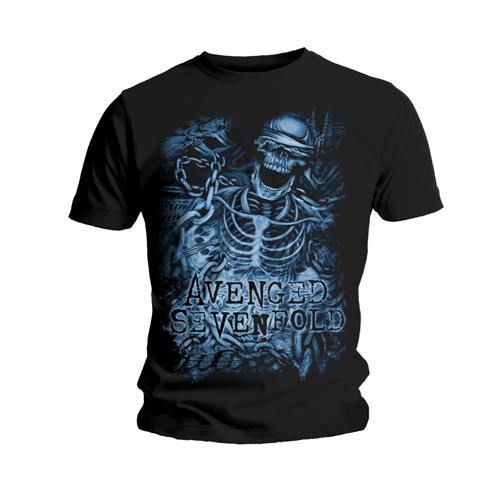 Avenged Sevenfold Unisex T-Shirt: Chained Skeleton T-Shirt