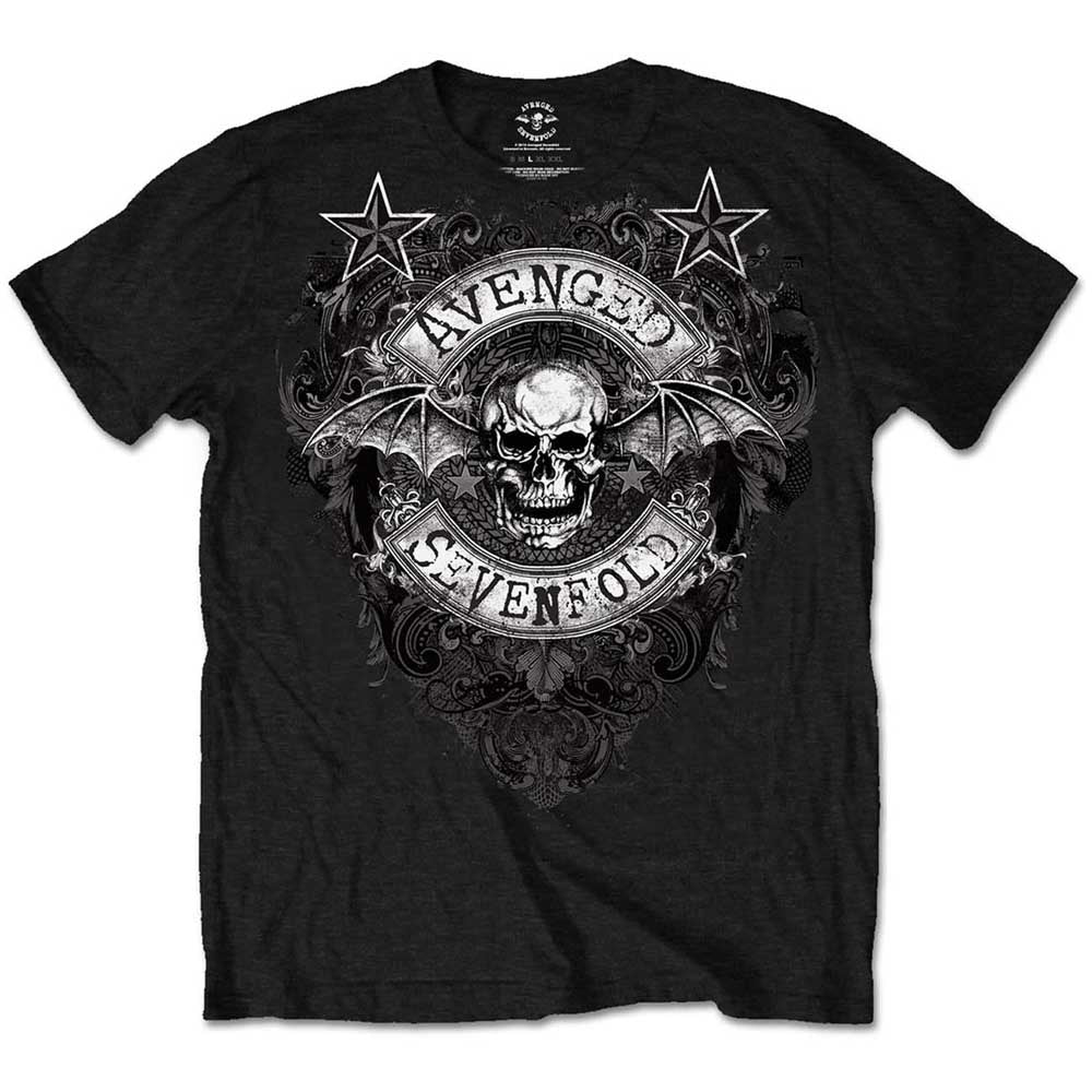 Avenged Sevenfold Unisex T-Shirt: Stars Flourish T-Shirt