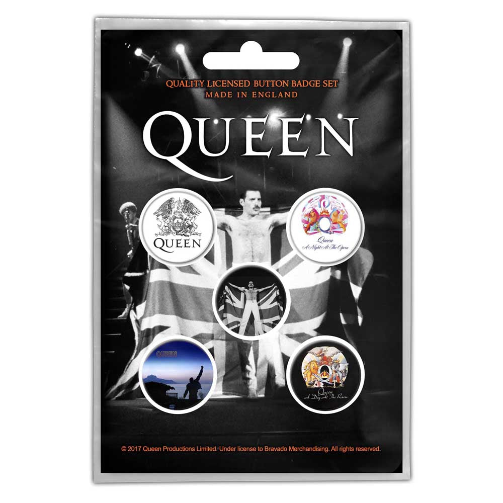 Queen Button Badge Pack: Freddie (Retail Pack) Set knoopspelden