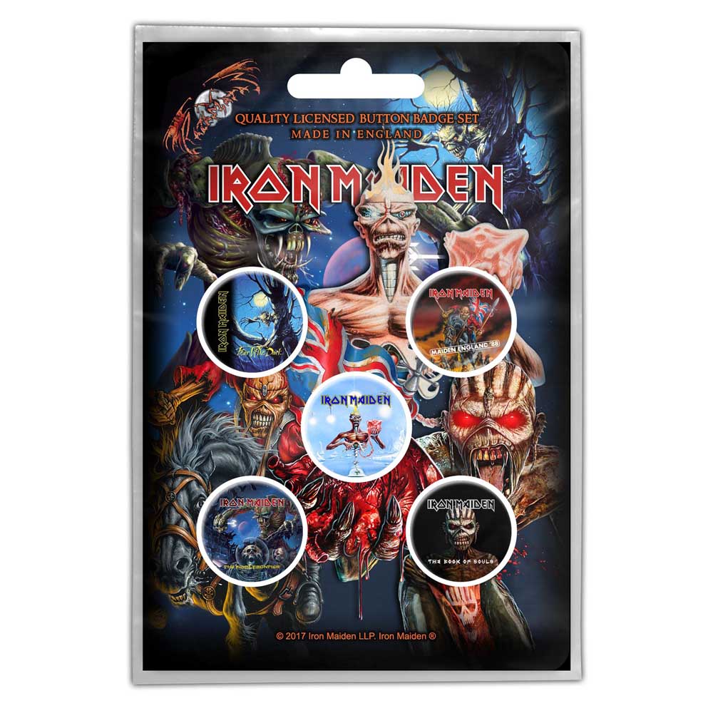 Iron Maiden Button Badge Pack: Later Albums (Retail Pack) Set knoopspelden