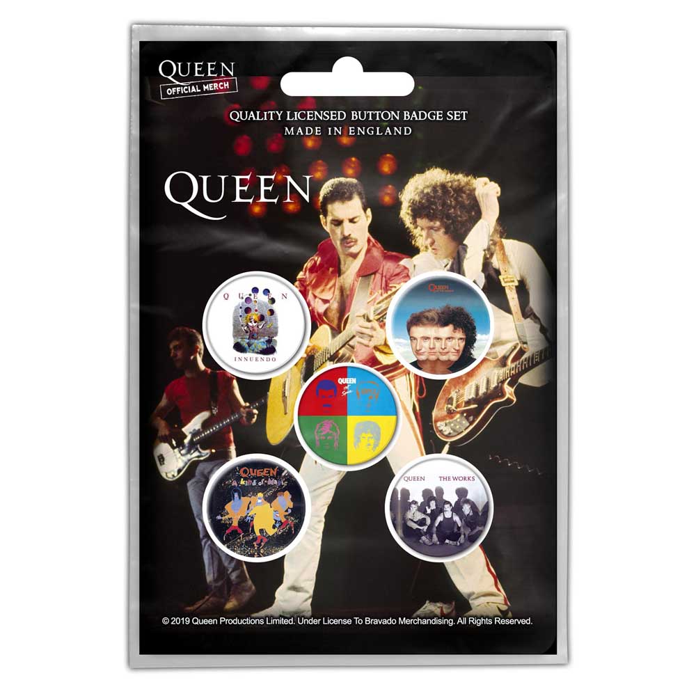 Queen Button Badge Pack: Later Albums (Retail Pack) Set knoopspelden