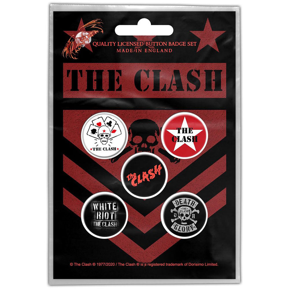 The Clash Button Badge Pack: London Calling (Retail Pack) Set knoopspelden