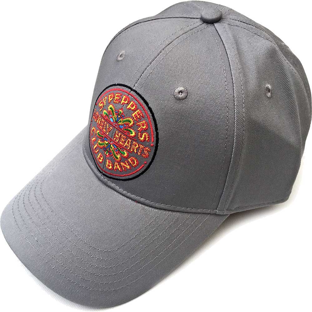 The Beatles Unisex Baseball Cap: Sgt Pepper Drum (Grey) Baseballpet