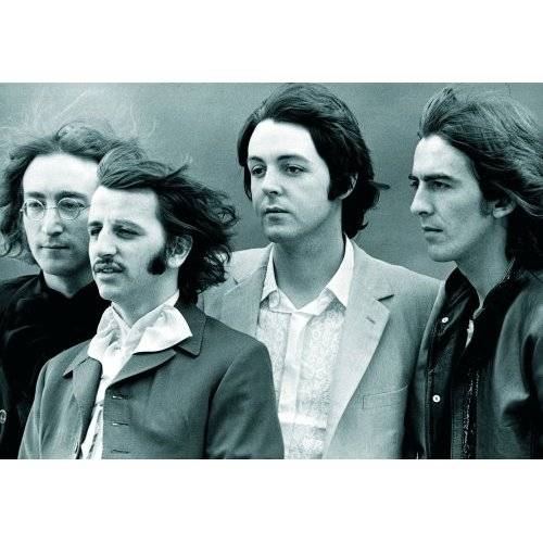 The Beatles Postcard: Windswept Group (Giant) Postkaart