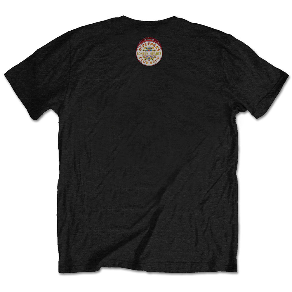 The Beatles Unisex T-Shirt: Sgt Pepper Blue (Back Print) T-Shirt