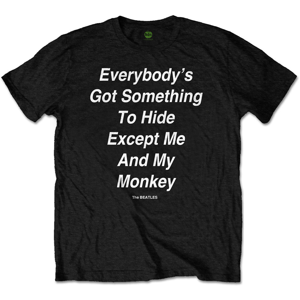 The Beatles Unisex T-Shirt: Me and My Monkey (Back Print) T-Shirt