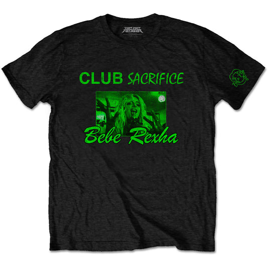 Bebe Rexha Unisex T-Shirt: Club Sacrifice (Sleeve Print) T-Shirt