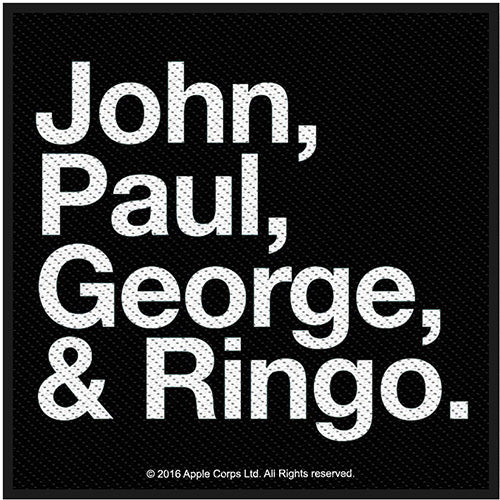 The Beatles Standard Patch: Jon, Paul, George & Ringo Standaard patch