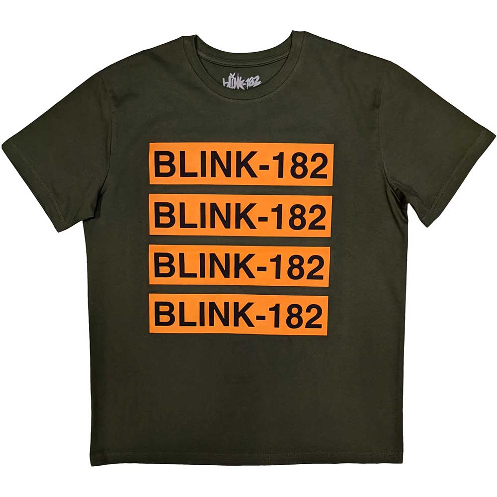 Blink-182 Unisex T-Shirt: Log Repeat T-Shirt