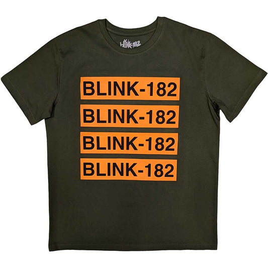 Blink-182 Unisex T-Shirt: Log Repeat T-Shirt