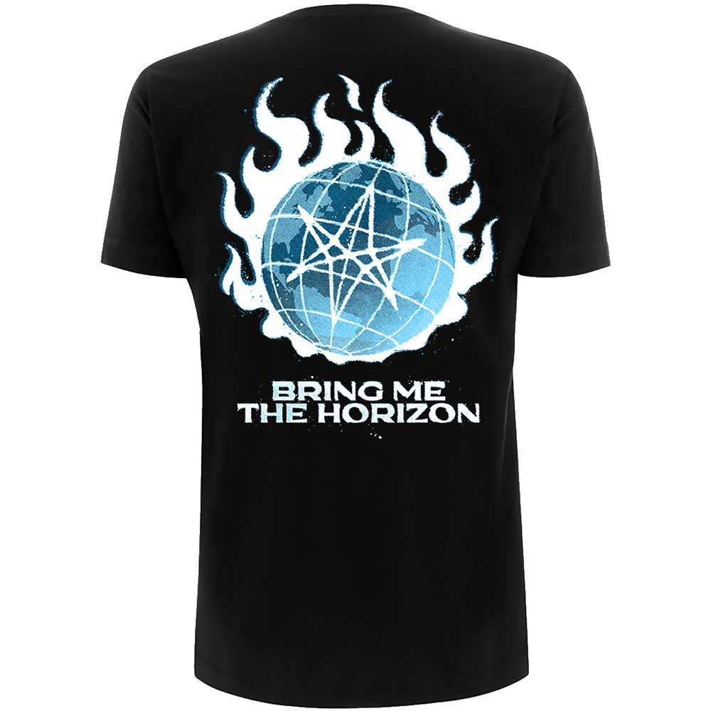 Bring Me The Horizon Unisex T-Shirt: Globe (Back Print) T-Shirt