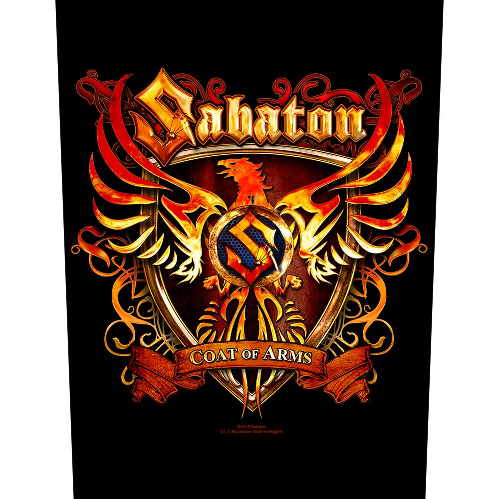 Sabaton Back Patch: Coat of Arms Achterpatch