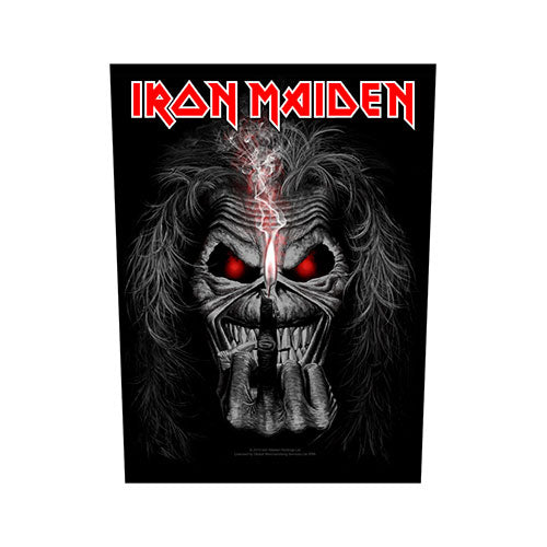 Iron Maiden Back Patch: Eddie Candle Finger Achterpatch