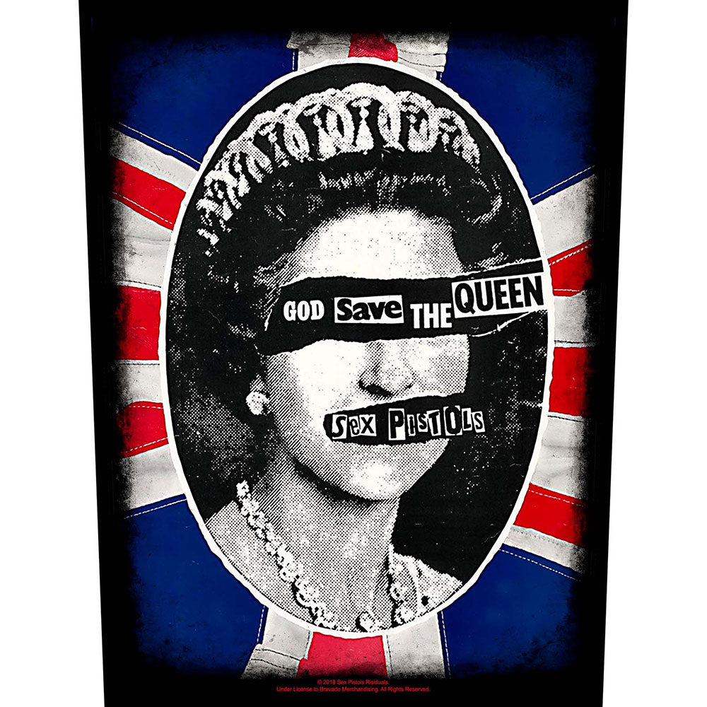 The Sex Pistols Back Patch: God Save the Queen Achterpatch
