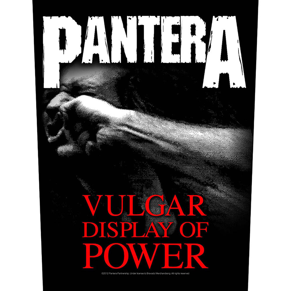 Pantera Back Patch: Vulgar Display Of Power Achterpatch