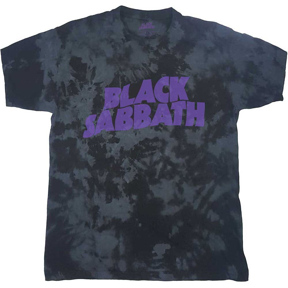 Black Sabbath Unisex T-Shirt: Wavy Logo (Wash Collection) T-Shirt